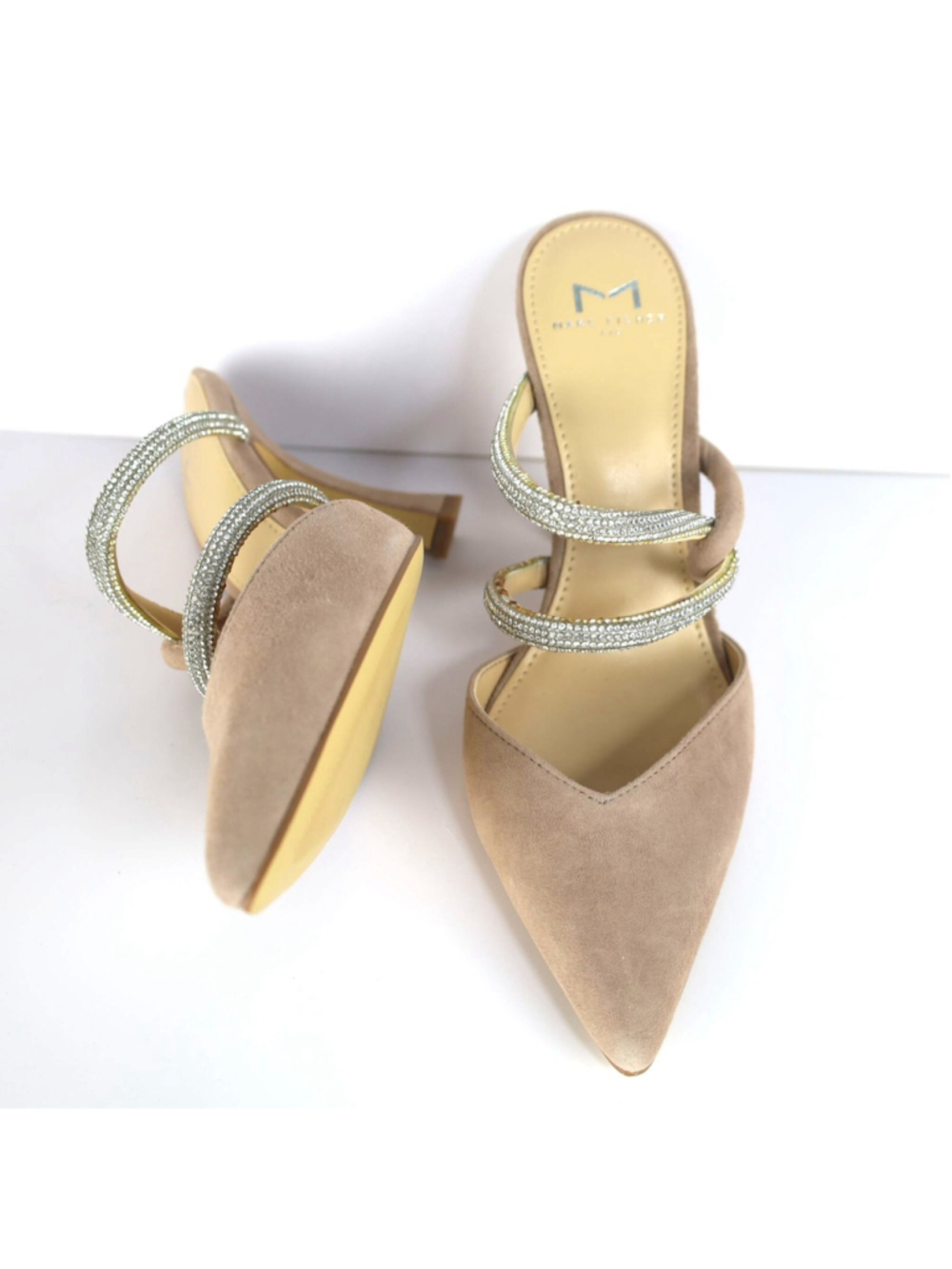 Marc Fisher LTD Candy Strappy Pointed Toe Mule in Medium Natural at Nordstrom, S - Picture 6 of 9